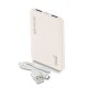 Batteria Esterna Micro-usb Power Bank 5000 mAh COOL Pelle Bianca