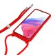 Carcasa COOL para Samsung A536 Galaxy A53 5G Cordón Liso Rojo