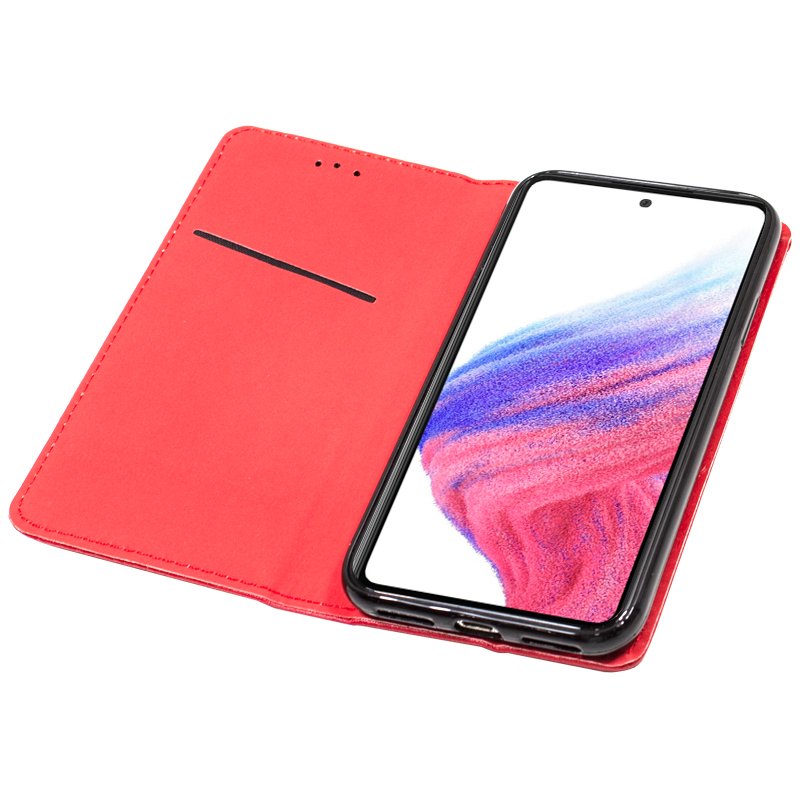 Cool Funda Flip Cover Tipo Libro Liso Rojo para Xiaomi Redmi Note 13 5G