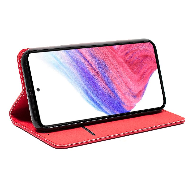 Cool Funda Flip Cover Tipo Libro Liso Rojo para Xiaomi Redmi Note