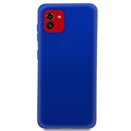 Capa de silicone COOL para Samsung A035 Galaxy A03 (azul)