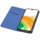 FREDDO Custodia Flip Cover per Samsung A336 Galaxy A33 5G Plain Blu