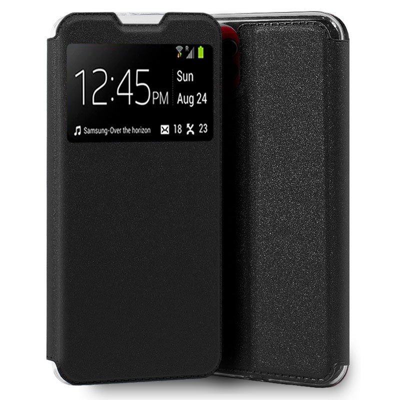 Funda COOL Flip Cover para Samsung A035 Galaxy A03 Liso Negro
