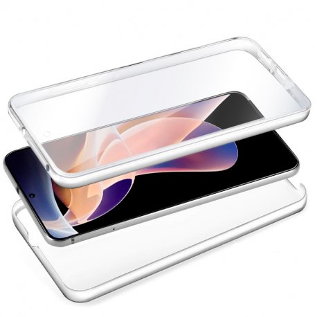 Capa 3D de silicone legal para Xiaomi Redmi Note 11 Pro / Note 11 Pro 5G (frente transparente + verso)