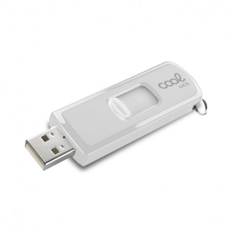 Pen Drive USB x64 GB 2.0 COOL Branco Básico