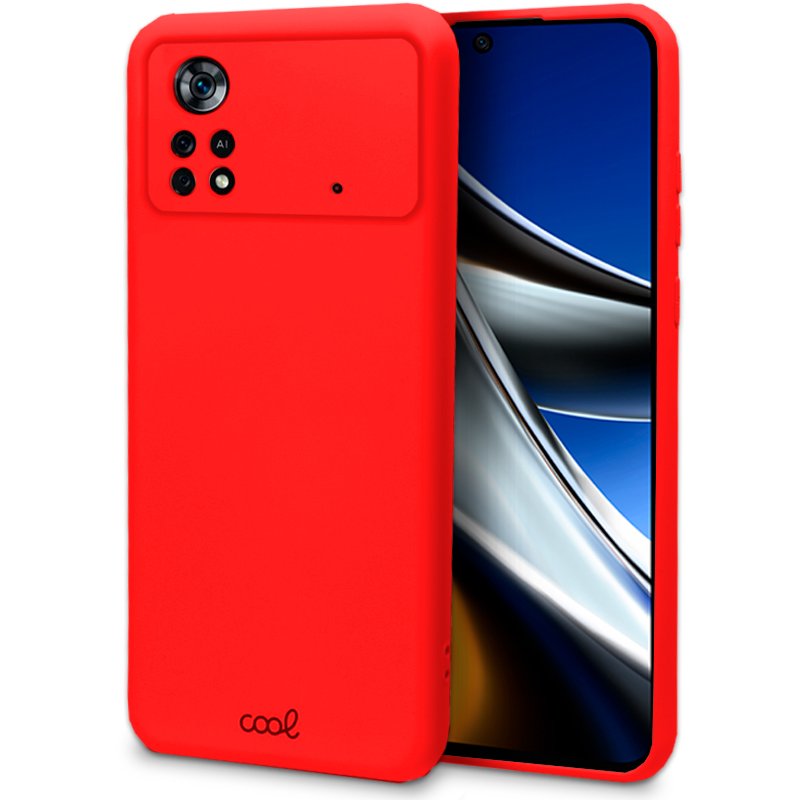 Carcasa COOL para Xiaomi Poco X4 Pro 5G Cover Rojo