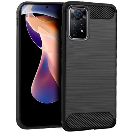 Capa COOL para Xiaomi Redmi Note 11 Pro / Note 11 Pro 5G / Note 12 Pro 4G Carbono Preto