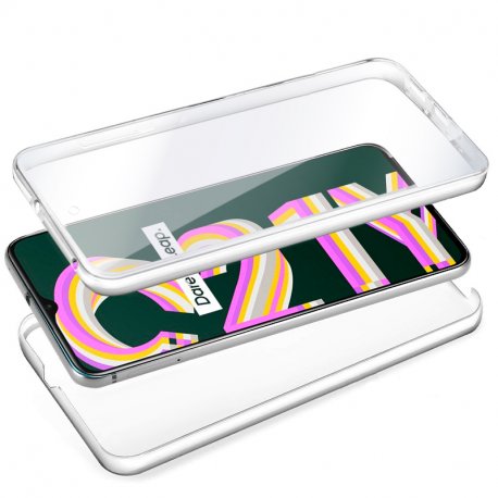 COOL Custodia in silicone 3D per Realme C21Y / C25Y (anteriore + posteriore trasparente)