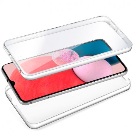 Capa COOL de Silicone 3D para Samsung A135 Galaxy A13 (frente e verso transparentes)