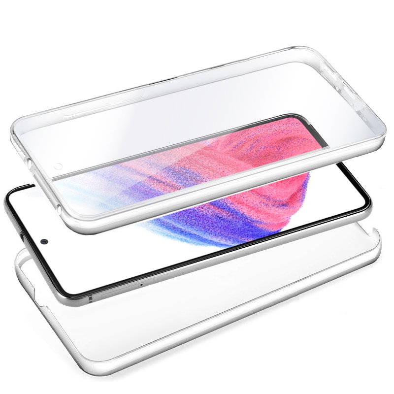 Funda COOL Silicona 3D para Samsung A536 Galaxy A53 5G (Transparente Frontal + Trasera)