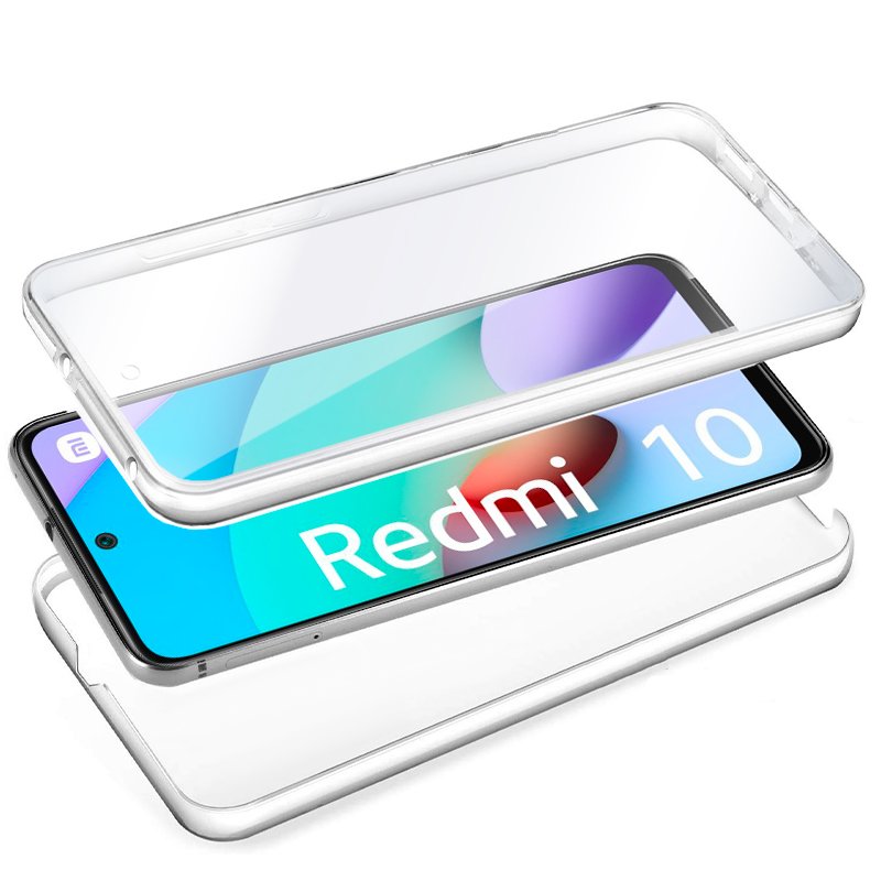 Funda COOL Silicona para Xiaomi Redmi Note 10 / Note 10s (Celeste)