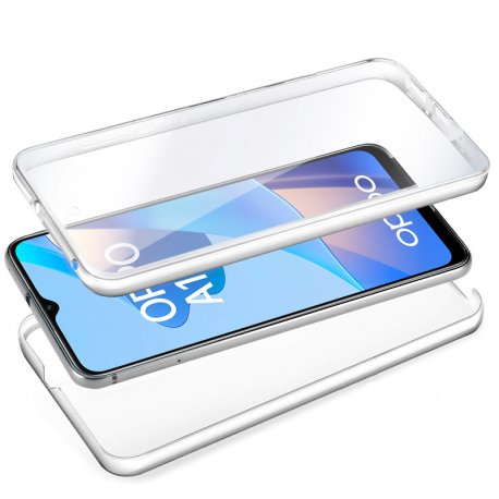 Capa COOL de Silicone 3D para Oppo A16 / A16s / A54s (frente + verso transparentes)