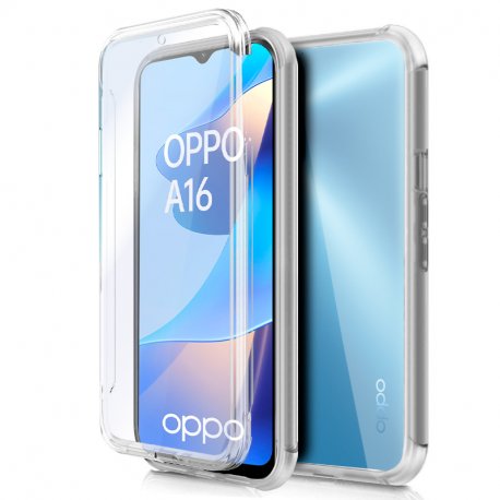 Capa COOL de Silicone 3D para Oppo A16 / A16s / A54s (frente + verso transparentes)