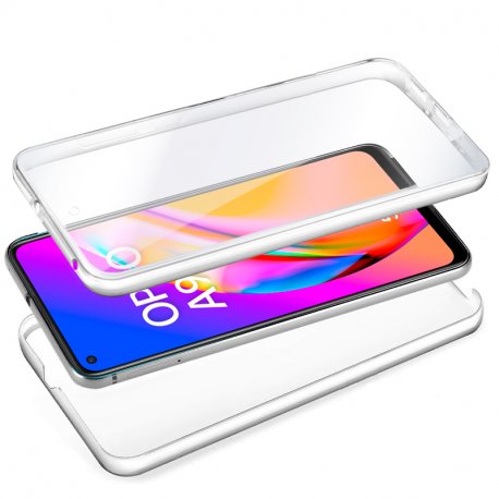 Capa COOL de Silicone 3D para Oppo A94 5G / Reno 5Z (frente e verso transparentes)