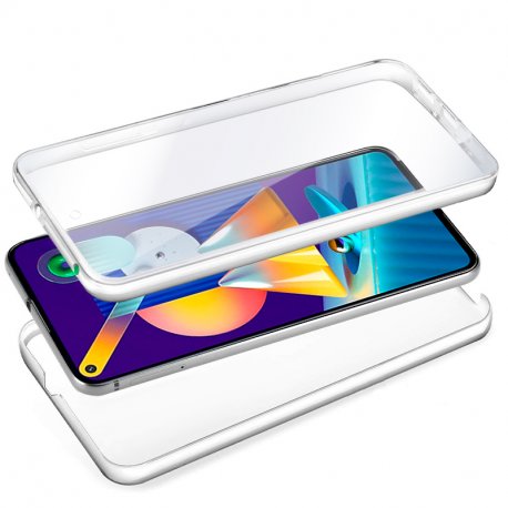 Capa COOL de Silicone 3D para Samsung M115 Galaxy M11 / A11 (frente e verso transparentes)