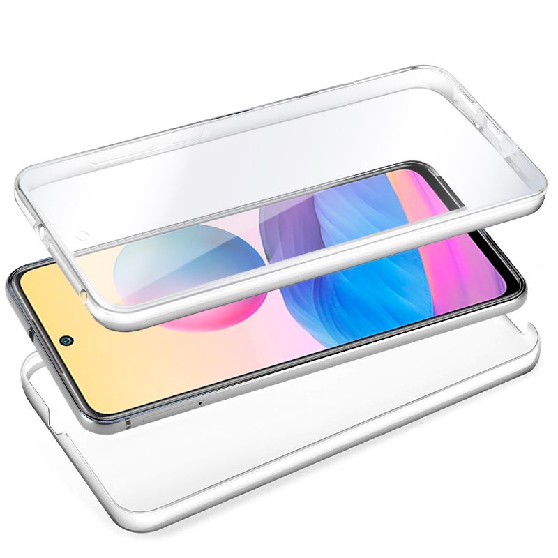 Funda COOL Silicona 3D para Xiaomi Redmi Note 10 5G / Pocophone M3 Pro 5G (Transparente Frontal + Trasera)