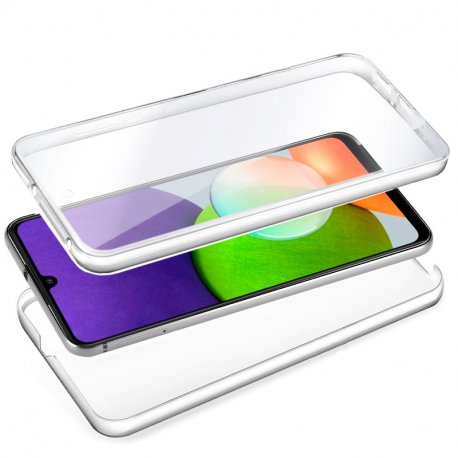 COOL 3D Silicone Case for Samsung A225 Galaxy A22 4G (Transparent Front + Back)