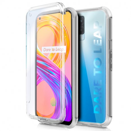 Custodia in silicone 3D COOL per Realme 8/8 Pro (anteriore + posteriore trasparente)