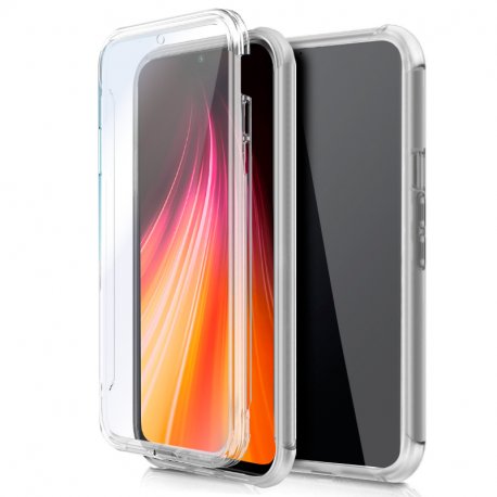 COOL Custodia in silicone 3D per Xiaomi Redmi Note 8 / Note 8 (2021) (anteriore + posteriore trasparente)