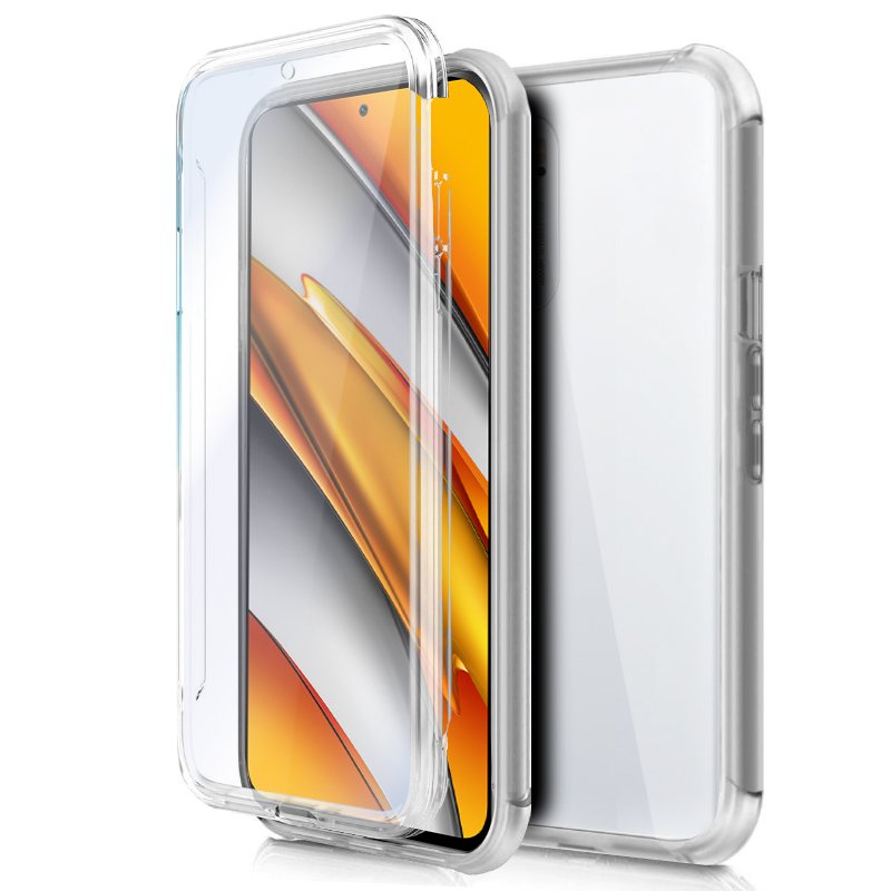 Funda COOL Silicona 3D para Xiaomi Mi 11i / Pocophone F3 (Transparente Frontal + Trasera)