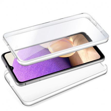 COOL 3D Custodia in silicone per Samsung A326 Galaxy A32 5G (anteriore + posteriore trasparente)