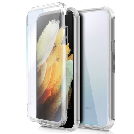 COOL 3D Silicone Case for Samsung G998 Galaxy S21 Ultra (Transparent Front + Back)