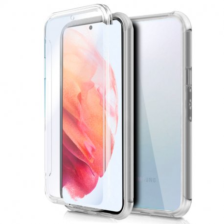 COOL 3D Silicone Case for Samsung G990 Galaxy S21 (Transparent Front + Back)