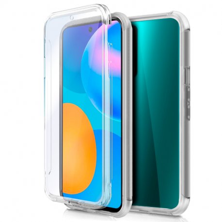 COOL Custodia in silicone 3D per Huawei P Smart 2021 (anteriore + posteriore trasparente)