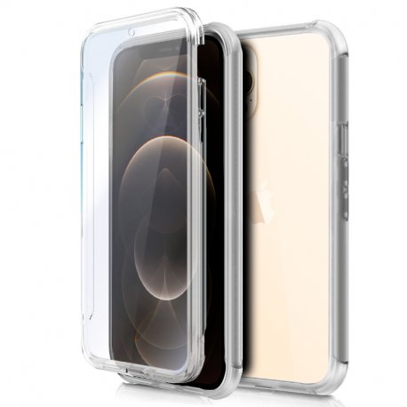 Capa COOL de Silicone 3D para iPhone 12 Pro Max (frente e verso transparentes)