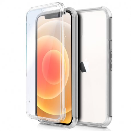 Capa COOL de Silicone 3D para iPhone 12 mini (frente e verso transparentes)