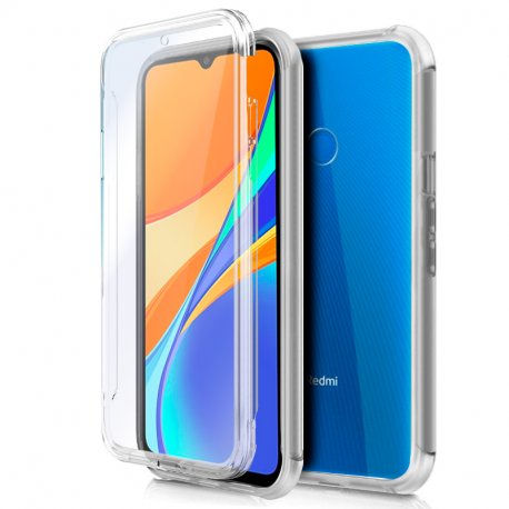 COOL Custodia in silicone 3D per Xiaomi Redmi 9C (trasparente anteriore + posteriore)