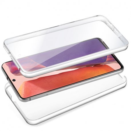 Custodia in silicone 3D Samsung N980 / N981 Galaxy Note 20 (trasparente anteriore + posteriore)