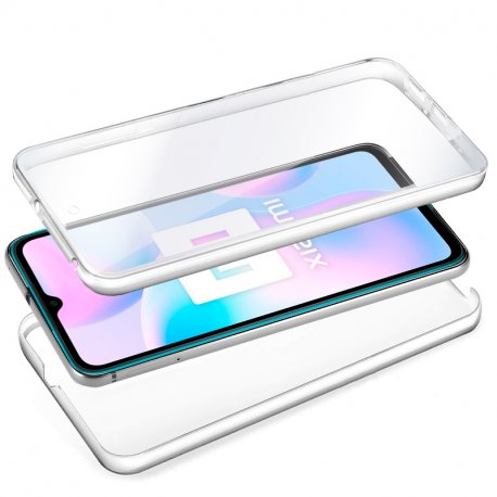 Capa COOL de Silicone 3D para Xiaomi Redmi 9A / 9AT (transparente frente + verso)