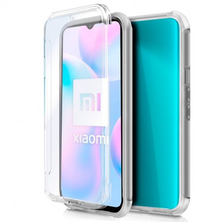 Capa COOL de Silicone 3D para Xiaomi Redmi 9A / 9AT (transparente frente + verso)