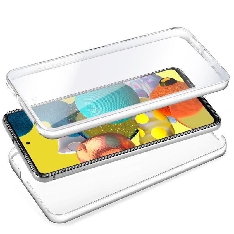 Funda COOL Silicona 3D para Samsung A515 Galaxy A51 5G (Transparente Frontal + Trasera)