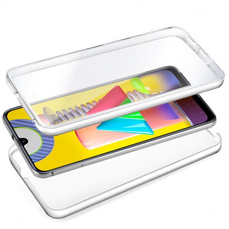 COOL Custodia in silicone 3D per Samsung M315 Galaxy M31 (anteriore + posteriore trasparente)
