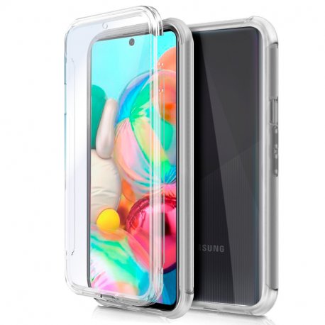 COOL 3D Silicone Case for Samsung A715 Galaxy A71 (Transparent Front + Back)