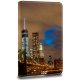 Custodia COOL Ebook / Tablet 9.7 - 10.3 in similpelle in legno girevole (panoramica)