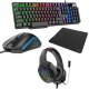 Pacchetto tastiera Gaming USB Spagnolo + Auricolari + Mouse + Tappetino per mouse COOL Town