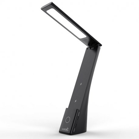 Lâmpada LED + Base de carregamento sem fio Qi COOL Compact Preto