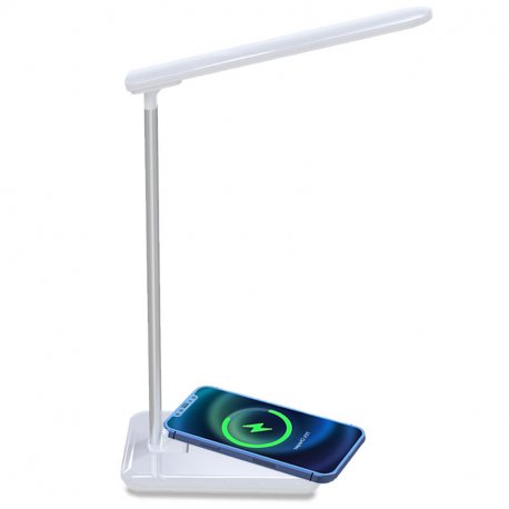 Lampada LED + Base di ricarica wireless Qi COOL Compact Nero