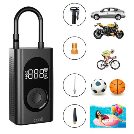 Batteria Esterna Wireless Gonfiatore Power Bank 4.000 mAh COOL Nero