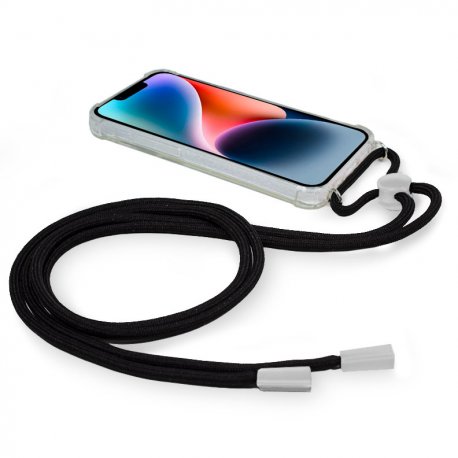 Custodia COOL per iPhone 14 Plus Cord Plain Nero