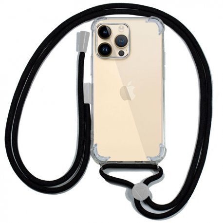Custodia COOL per iPhone 14 Pro Max Cord Plain Nero