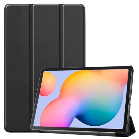 Capa COOL para Samsung Galaxy Tab S6 Lite / S6 Lite 2022 / 2024 (P610 / P615 / P619) Couro Sintético Preto 10.4 polegadas