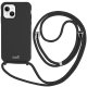 Capa COOL para iPhone 14 Plus com cabo preto liso
