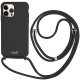 Capa COOL para iPhone 14 Pro Max com cabo preto liso