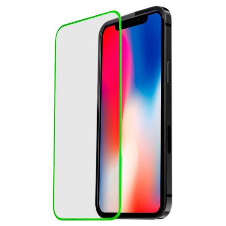 Pellicola salvaschermo in vetro temperato COOL per iPhone X / iPhone XS / iPhone 11 Pro (Neón)
