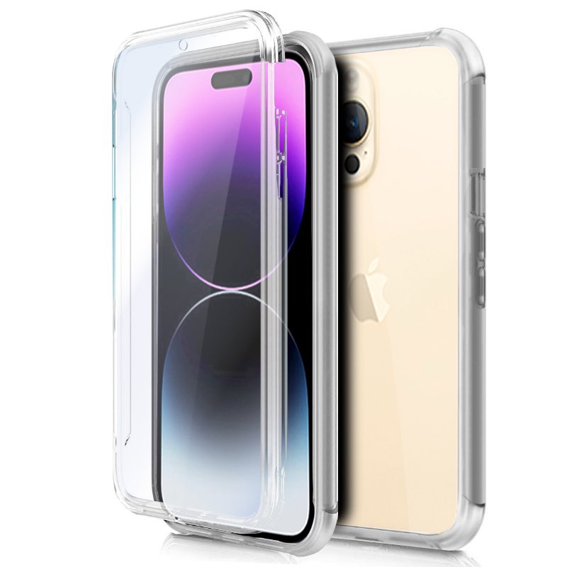 COOL 3D Silicone Case for iPhone 14 Pro Max (Transparent Front + Back) -  Cool Accesorios