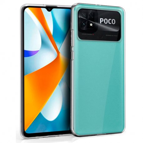 COOL Custodia in silicone per Xiaomi Poco C40 (trasparente)